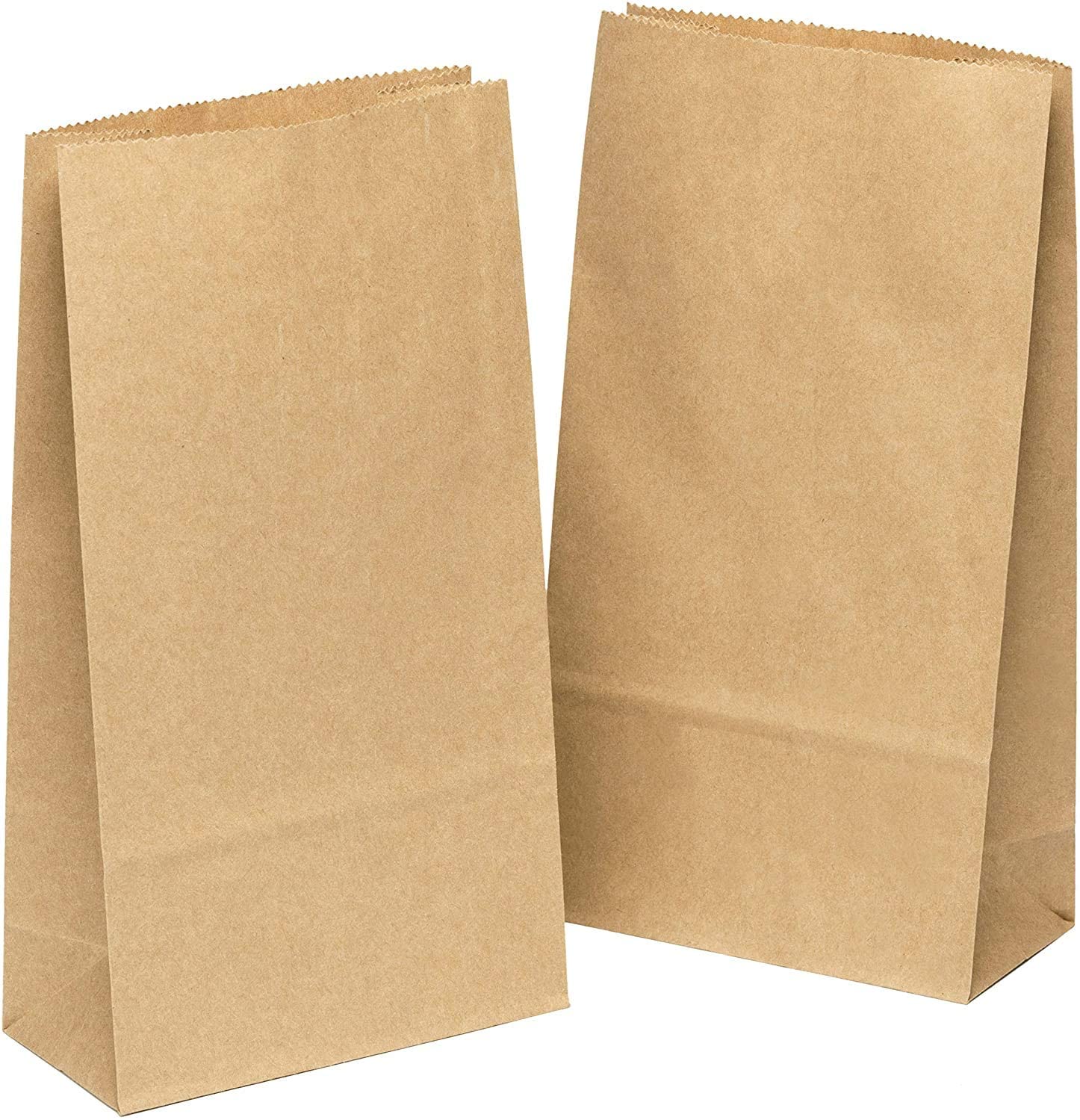 etc Party Supplier and Wedding Decoration Vordas 100 Pieces Grocery Bag Brown Paper Lunch Bags 17 x 9 x 5 cm Lunch Snack 70 g./m2 Kraft Paper Bag for Grocery 