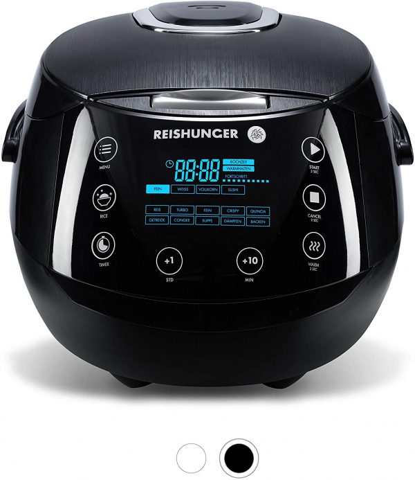 Reishunger Digital Rice Cooker (1.5 l / 860 W / 220 V) Multi-Cooker with 12 programmes, 7-Phase Technology, Premium Inner Pot, Timer and Keep Warm Function...