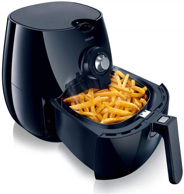 Philips Air Fryer with Rapid Air Technology for Healthy Cooking, Baking and Grilling, Plastic, 1425 W, Black, HD9220/20