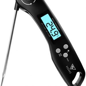 Meat Thermometer, DOQAUS Instant Read Cooking Thermometer, Digital Food Thermometer, Backlight LCD Screen Foldable Long Probe & Auto On/Off, Perfect for...