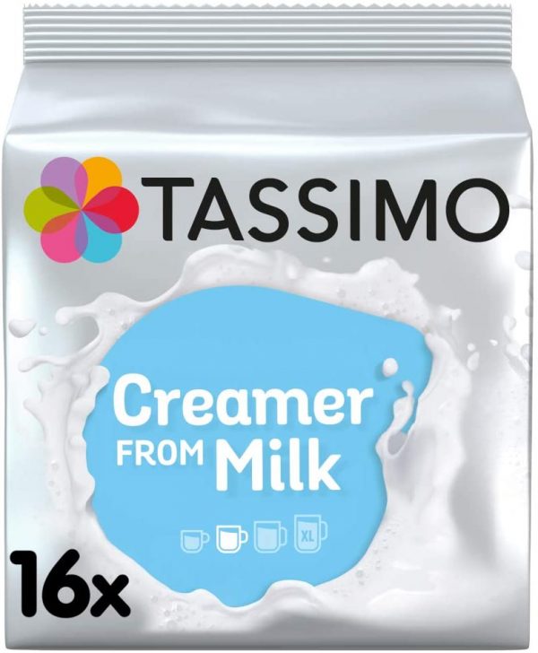Tassimo Kenco Milk Creamer Pods (Case of 5, Total 80 pods, 80 servings)