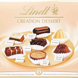 Lindt Creation Dessert Box Assorted Chocolate Box - 40 Pralines, 400 g - The Perfect Gift of Milk, White and Dark Chocolate