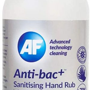 AF Anti Bac+ Antibacterial Hand Sanitiser Gel (70% Alcohol) – 500ml Pump & Vitamin E. Certified EN1500, EN1276, EN1650, EN14476:2013 + A1:2015.