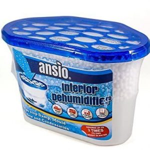 ANSIO Dehumidifier Pack of 10 x 500ml Condensation Remover Moisture Absorber, Dehumidifiers for Damp, Mould, Moisture in Home, Kitchen, Wardrobe, Bedroom,...