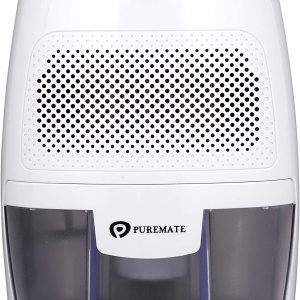 PureMate Dehumidifier 600ml Compact and Portable Mini Air Dehumidifier for Damp, Mould, Moisture in Home, Kitchen, Bedroom, Bathroom, Caravan, Garage Office...