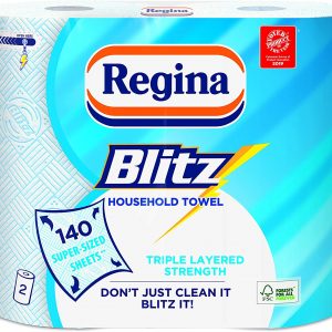 Regina Blitz Original 140 Extra Large Triple Layer Sheets, 2 Rolls