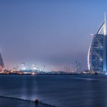 Dubai City viewed from the palm jumeirah