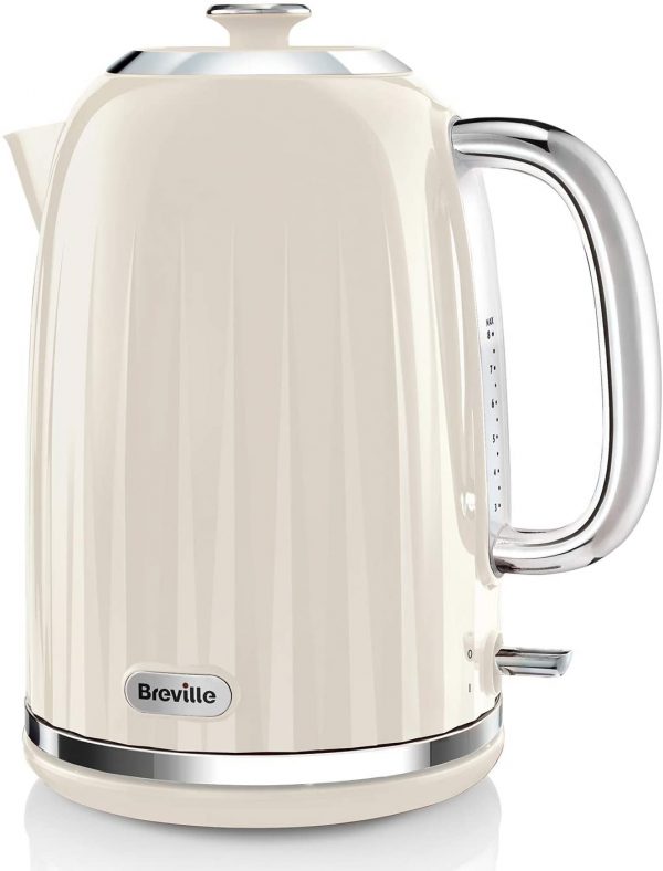 Breville Impressions Electric Kettle, 1.7 Litre, 3 KW Fast Boil, Cream [VKJ956]