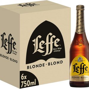 Leffe Blonde Beer Bottle, 6 x 750ml
