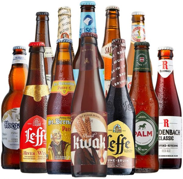 BEER HAWK Belgian Craft Beer Mixed Case - 12 Belgian Beers - Belgian Beer Gift Idea for Any Beer Lover, 3880ml