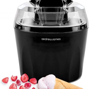 Andrew James Ice Cream Maker Machine | Makes Delicious Soft Ice Cream | Detachable Mixing Paddle | 1.5L | Frozen Yoghurt and Sorbet | Ingredients Funnel | Voted Best Buy by Which? Magazine