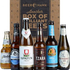 Beer Hawk World Lager Selection – 6 Beer Mixed Case Gift Set - Perfect Lager Beer Gift Set for this Father's Day