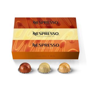 Nespresso Capsules VertuoLine, Barista Flavored Pack, Mild Roast Coffee, 30 Count Coffee Pods, Brews 7.8 Ounce