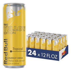 Red Bull Energy Drink, Tropical, Yellow Edition, 12 fl oz (24 Count)