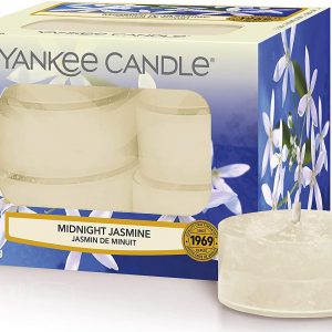 Yankee Candle Tea Light Scented Candles | Midnight Jasmine | 12 Count