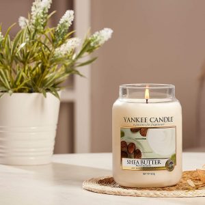 Yankee Candle Scented Candle | Shea Butter Large Jar Candle | Burn Time: Up to 150 Hours