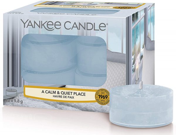 Yankee Candle Tea Light Scented Candles | A Calm and Quiet Place | 12 Count