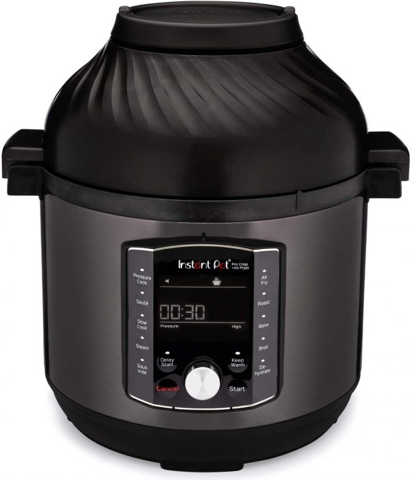 Instant Pot Pro Crisp 11 in 1, Electric Pressure Cooker with Air Fryer Combo, Roast, Bake, Dehydrate, Slow Cook, Rice Cooker, Steamer, Saute, 8 Quart, 14...