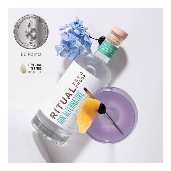 RITUAL ZERO PROOF Gin Alternative | Award-Winning Non-Alcoholic Spirit | 25.4 Fl Oz (750ml) | Zero Calories | Keto, Paleo & Low Carb Diet Friendly | Make Delicious Alcohol Free Cocktails