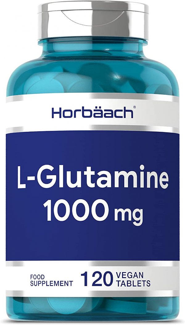L-Glutamine 1000mg | 120 Vegan Tablets | High Strength Amino Acid | Non-GMO, Gluten Free Supplement