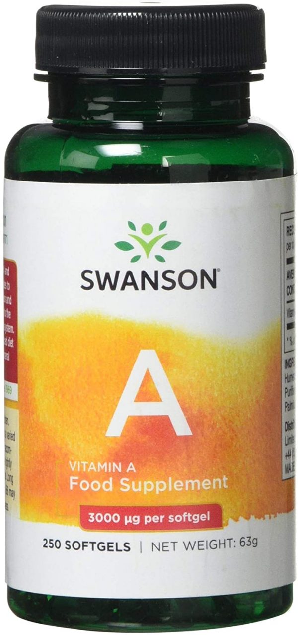 Swanson Vitamin A 10,000iu, 250 Softgels