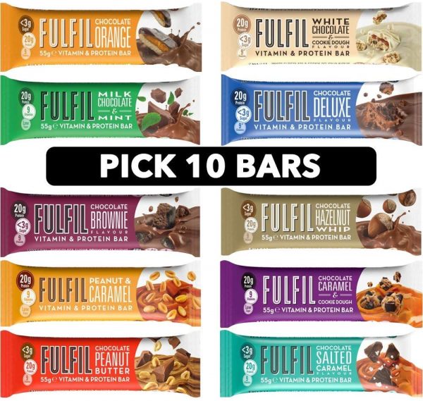 FULFIL Protein Bar 55g - Pick Any 10 Flavours