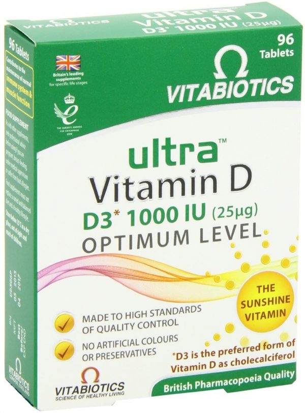 Vitabiotics | Ultra Vitamin D3 Tablets | 1 x 96s