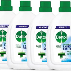 Dettol Antibacterial Laundry Cleanser Additive, Fresh Cotton, Multipack of 4 x 1.5 Litre (Packaging May Vary)