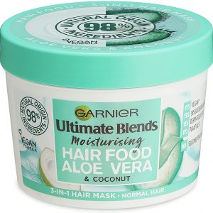 Garnier Ultimate Blends Hair Food Aloe Vera 3-in-1 Normal Hair Mask Treatment 390ml Dual Pack
