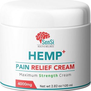 Sensi Natural Hemp Oil Cream 4000mg | Relieves Muscle Joint Pain Aches Improves Sleep Stress Relief | Naturally Crafted Hemp Extract THC Free | Organic...