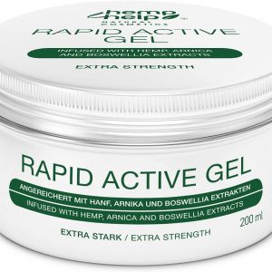 Active Hemp Muscle & Joint Rapid Relief Gel - Extra Strength Hemp, Arnica, Boswellia and Comfrey Formula Rich in Natural Extracts. Soothe Back, Knees,...