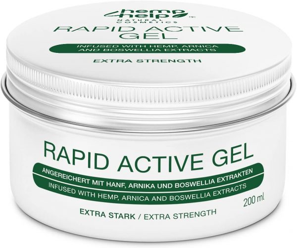 Active Hemp Muscle & Joint Rapid Relief Gel - Extra Strength Hemp, Arnica, Boswellia and Comfrey Formula Rich in Natural Extracts. Soothe Back, Knees,...