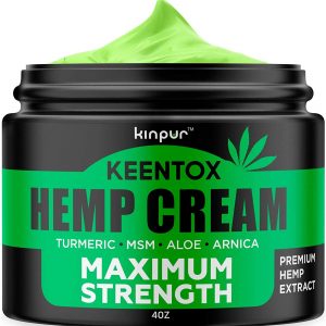 Hemp Pain Relief Cream - Relieves Muscle, Joint Pain, Lower Back Pain, Knees, and Fingers - Inflammation - Hemp Extract Remedy - Hemp Oil with Msm - Emu Oil...