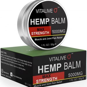 Hemp Balm for Pain Relief | Hemp Oil Balm for Inflammation & Sore Muscles |Relieves Joint, Neck, Knees, Legs, Lower Back, Feet & Body Pain| Natural Extracts | Muscle Rub Ointment | 30g – VITALIVE