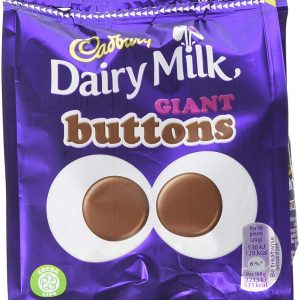 Cadbury Dairy Milk Giant Chocolate Buttons Bag, 95 g, Pack of 10