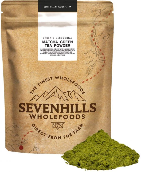 Sevenhills Wholefoods Organic Japanese Ceremonial Matcha Green Tea Powder 100g