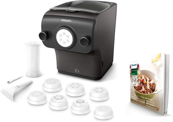Philips 200W Fully Automatic Pasta Maker with Weighing Function and 8 Moulding Discs