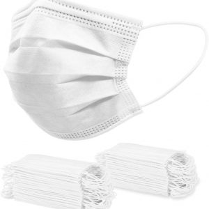 50 Pcs Disposable Face Masks 3 Layers with Melt-Blown Mask, Breathable with Comfortable Elastic Ear Loops