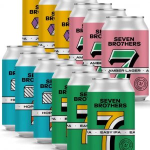 Seven Bro7hers Mixed Case Craft Beer 12 x 330ml | Easy IPA, Hoppy Pale, Amber Lager, Juicy IPA