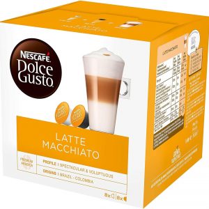 NESCAFÉ Dolce Gusto Latte Macchiato Coffee Pods, 16 Capsules (24 Servings, Pack of 3, Total 48 Capsules)