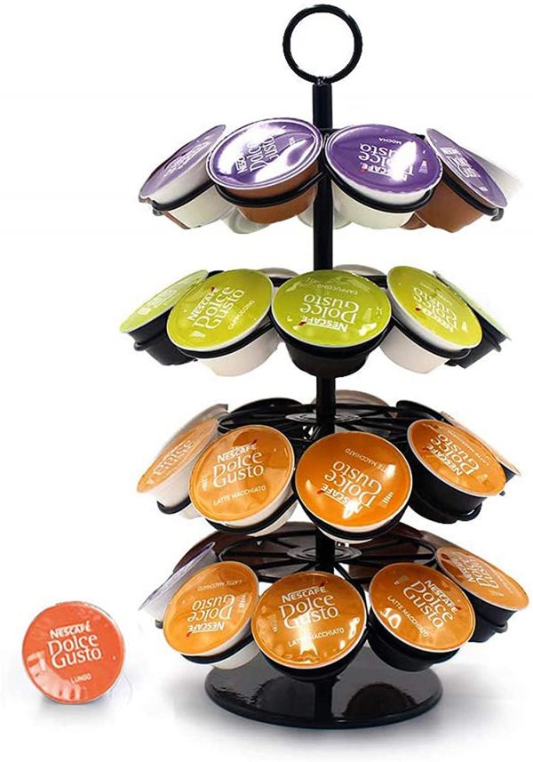 Dolce Gusto Pod Holders Coffee Capsules Holder Stand 360 Rotating (36)