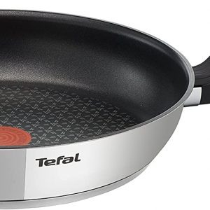 Tefal 30 cm Comfort Max, Induction Frying Pan, Stainless Steel, Non Stick