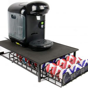 60 Large Coffee Pod Holder | Tassimo Pod Compatible | Coffee Machine Stand | Pod Drawer Dispenser | Kitchen Storage | M&W