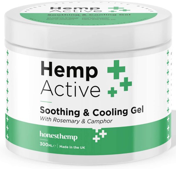 Hemp Gel for Pain Relief by Honest Hemp - Hemp Muscle & Joint Cream - 300ml Active Relief Gel with Hemp Oil Helps Soothe Shoulders, Knees, Back &...