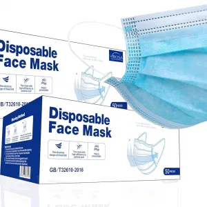 VIROSA Extra VALUE 3 Layer Face Masks | PACK of 100 | Comfortable, Protective and Suitable For Sensitive Skin – Blue