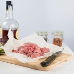 Fresh lamb sweetbreads and some ingredients to cook them.