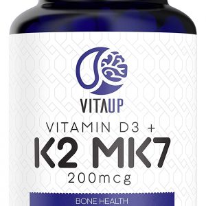 VitaUp Vitamin D3 K2 120 TBL - Vitamin D3 4000 IU & Vitamin K2 MK7 200mcg - Improved Premium Quality D3 and K2 Vitamin - Powerful Support for Bones Muscle Blood & Immunity Vitamin K