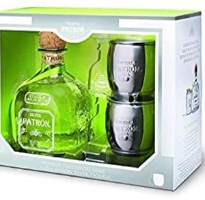 Patron Silver Tequila Jalisco Mule Cocktail Gift Pack, 70 cl