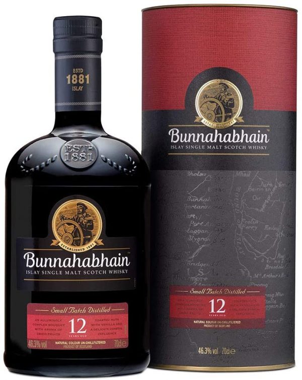Bunnahabhain 12 Year Old Islay Single Malt Scotch Whisky, 70 cl