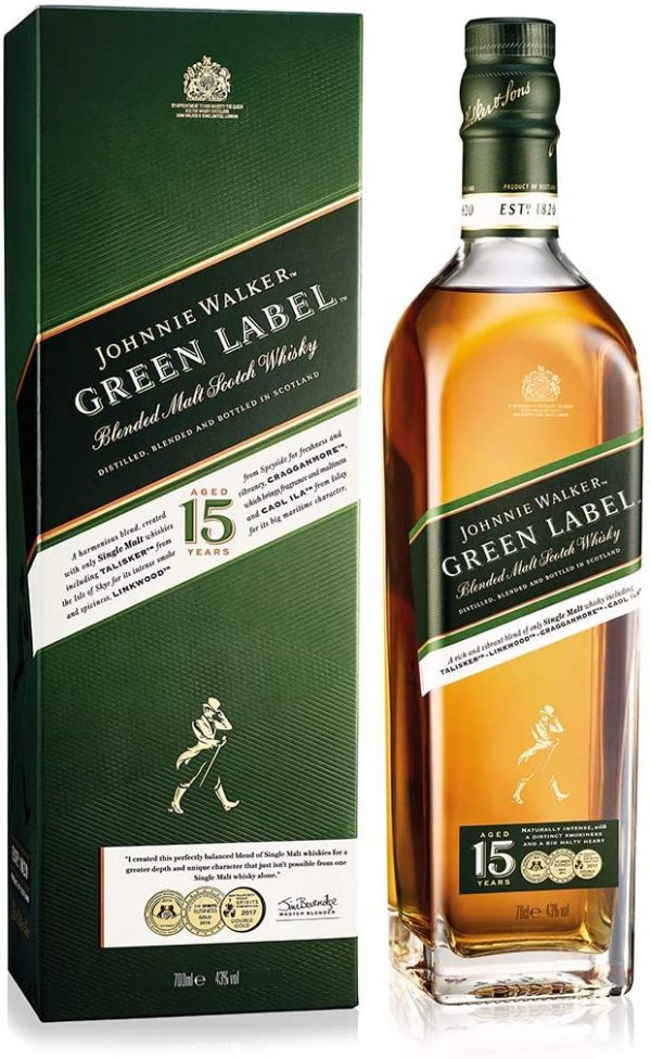 Johnnie Walker Green Label Blended Malt Scotch Whisky